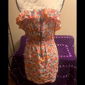 Floral Strapless Dress